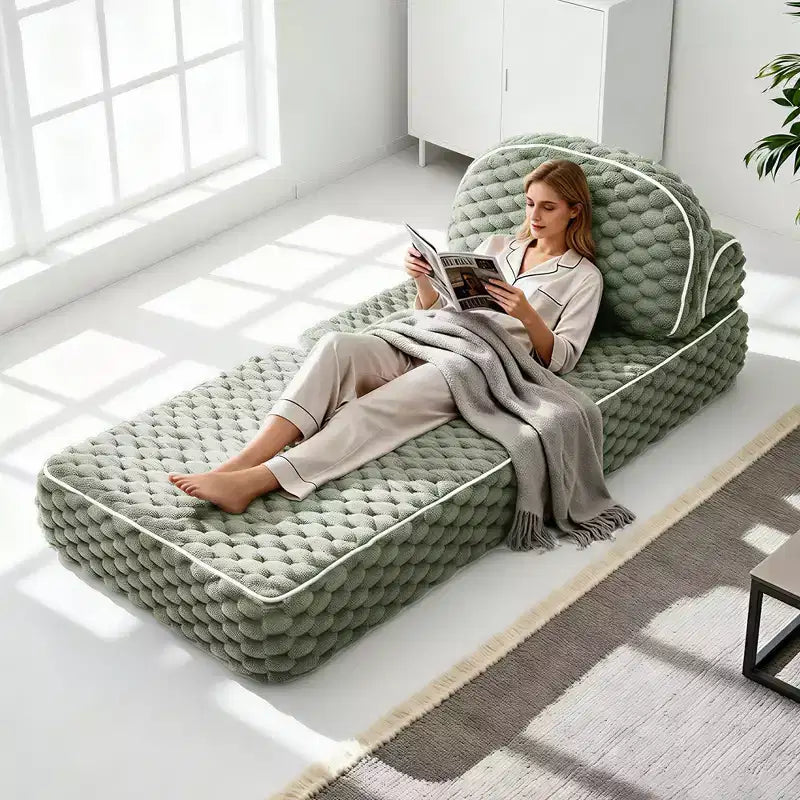 Ora Maison Convertible Sleeper Chair  Foldable Floor Sofa Bed with Pillow for Gaming & Nap