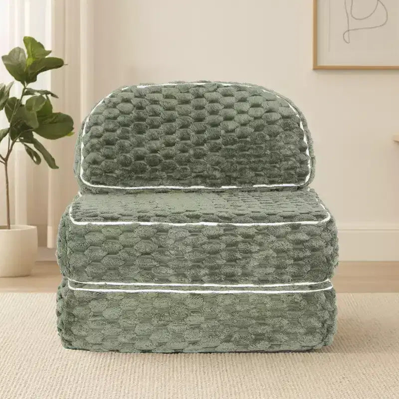 Ora Maison Convertible Sleeper Chair  Foldable Floor Sofa Bed with Pillow for Gaming & Nap