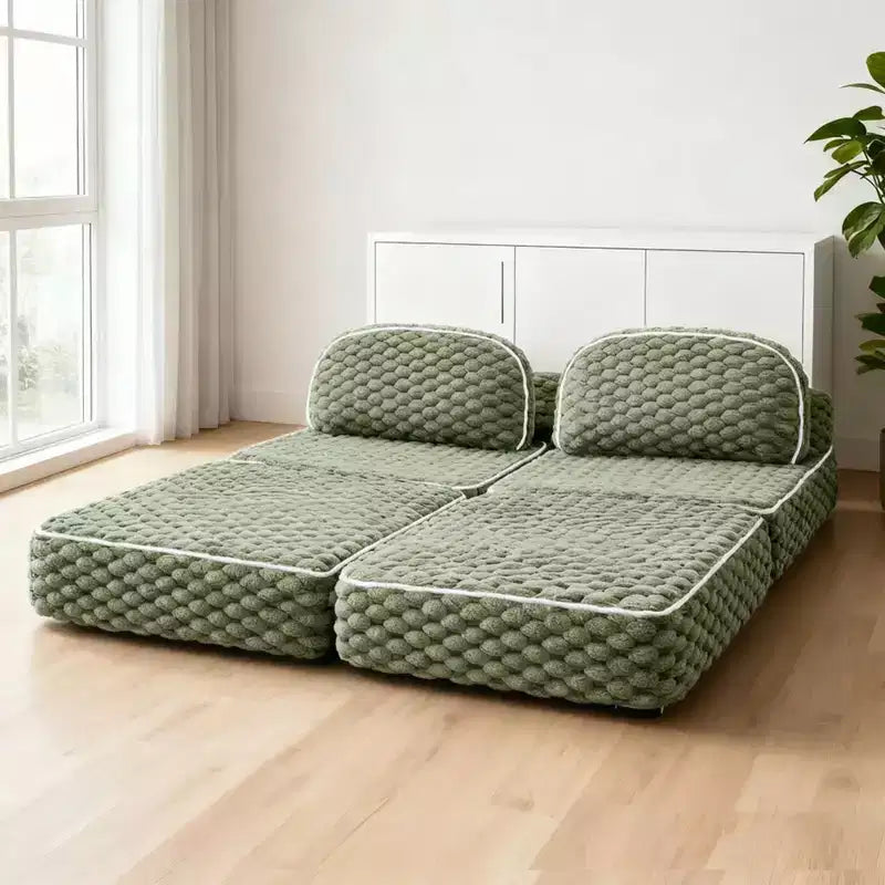 Ora Maison Convertible Sleeper Chair  Foldable Floor Sofa Bed with Pillow for Gaming & Nap