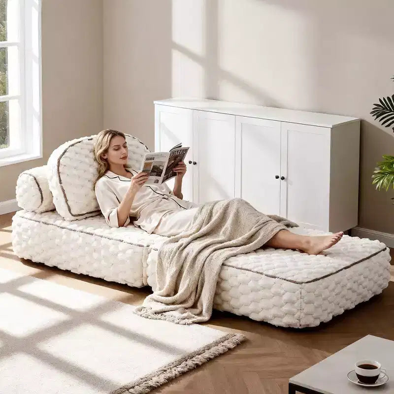 Ora Maison Convertible Sleeper Chair  Foldable Floor Sofa Bed with Pillow for Gaming & Nap