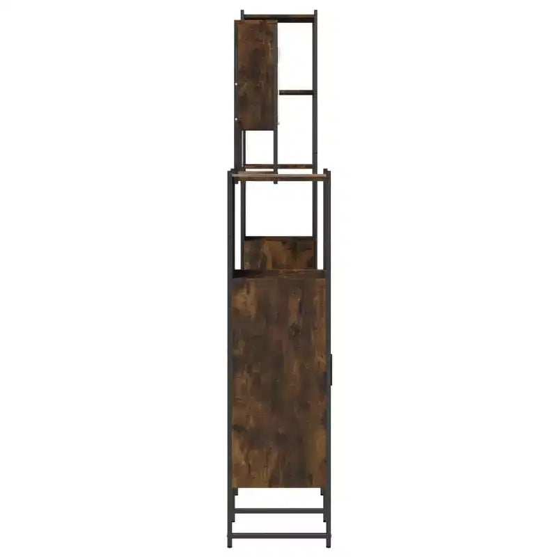 vidaXL Bathroom Furniture Set with Shelf 4 pcs Engineered wood Modern Indoor