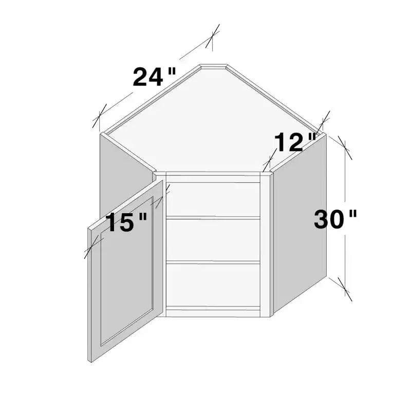 CASAINC 24 W x 30 H x 12 D Shaker Base Kitchen Cabinet, Solid Wood Frame, Water-Based Low-VOC Paint, Soft-Close, RTA, Dove Gray