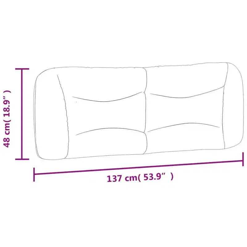 vidaXL Headboard Cushion Bedroom Hanging Bed Back Cushion Leather