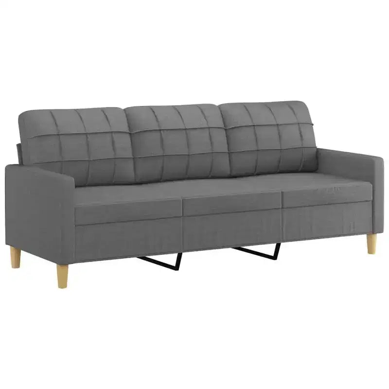 vidaXL Sofa Set Fabric (100% polyester), metal, textilene, plywood