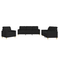 vidaXL Sofa Set Fabric (100% polyester), metal, textilene, plywood