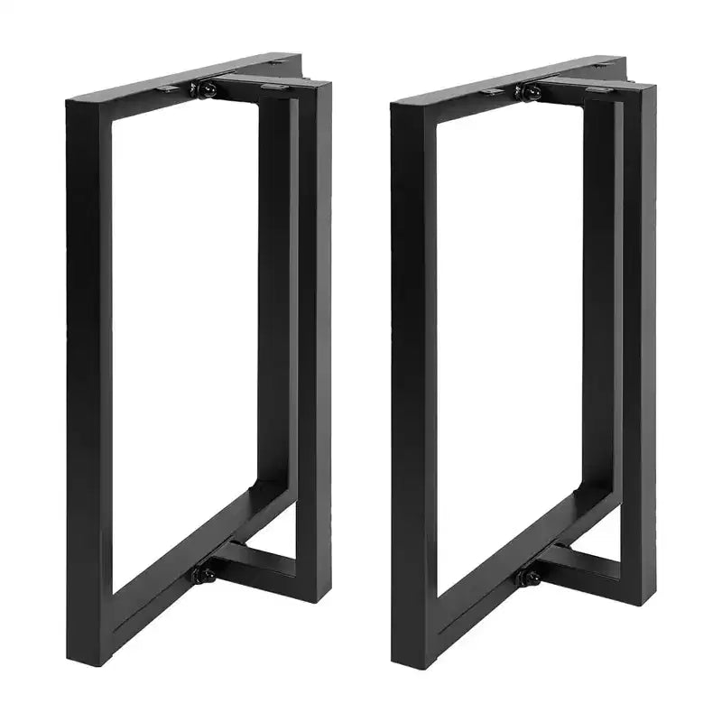 2 Pieces Metal Table Legs 28 x 24 Heavy-Duty T-Shape Desk Legs Industrial Furniture Legs