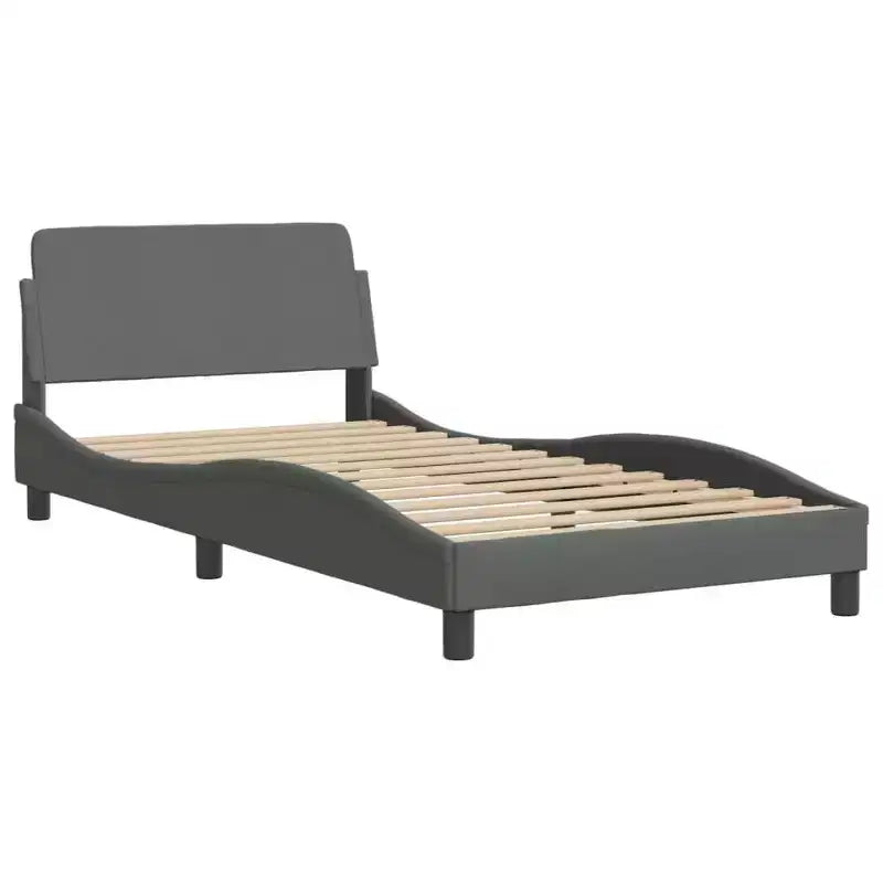 vidaXL Bed FrameVelvet, Metal, Solid Pine Wood, Plywood Queen