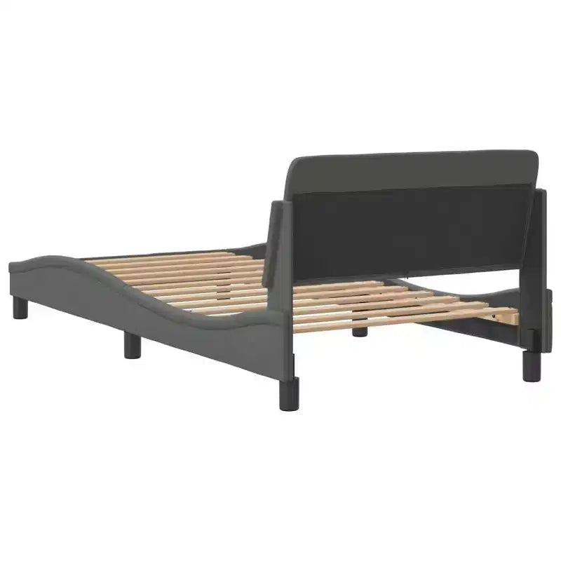 vidaXL Bed FrameVelvet, Metal, Solid Pine Wood, Plywood Queen