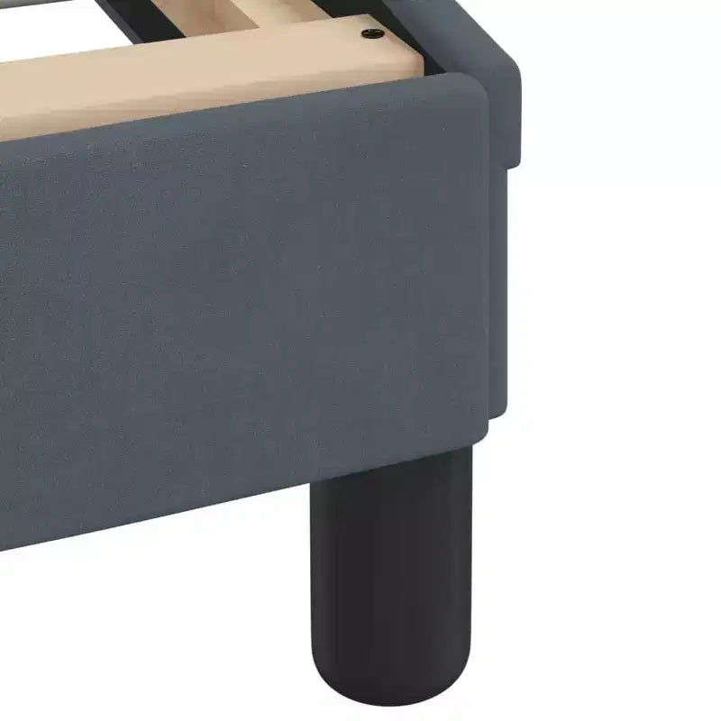 vidaXL Bed FrameVelvet, Metal, Solid Pine Wood, Plywood Queen