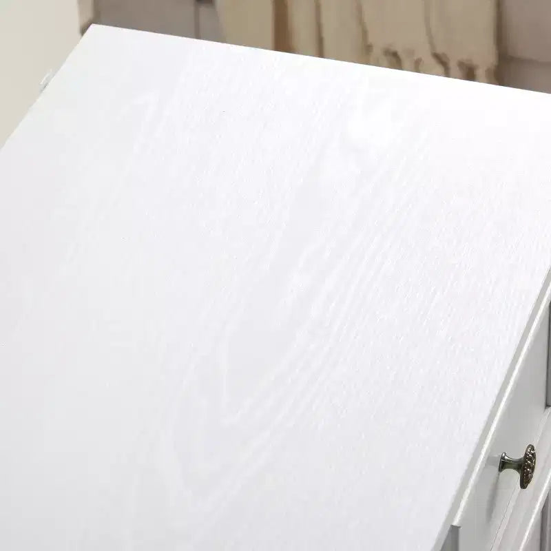 Modern 6 Drawer Dresser with Vintage Carved Flower Handle, for Farmhouse Organizer