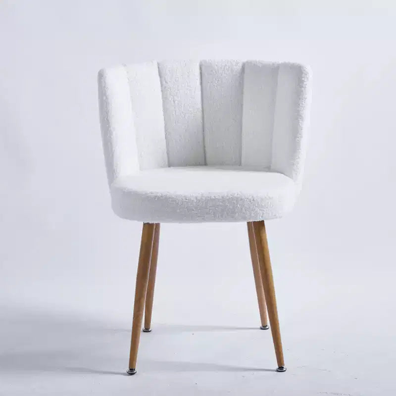 Set of 2 Modern Dining Chairs with Ergonomic Seat Design, Short Hair Cushions, and Comfortable Backrest