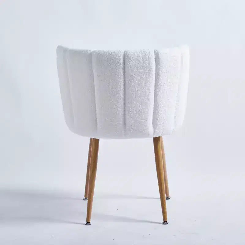Set of 2 Modern Dining Chairs with Ergonomic Seat Design, Short Hair Cushions, and Comfortable Backrest