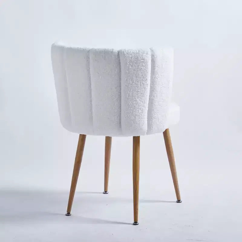 Set of 2 Modern Dining Chairs with Ergonomic Seat Design, Short Hair Cushions, and Comfortable Backrest
