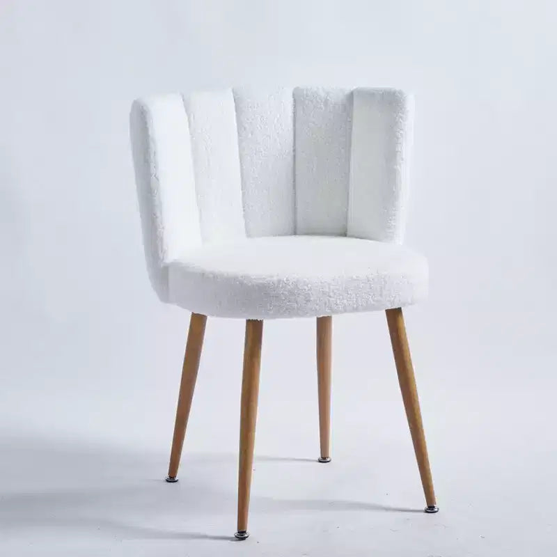 Set of 2 Modern Dining Chairs with Ergonomic Seat Design, Short Hair Cushions, and Comfortable Backrest