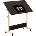 Adjustable Height Rolling Standing Desk with Wheels - Foldable Ergonomic Computer Table for Small Space Home Office