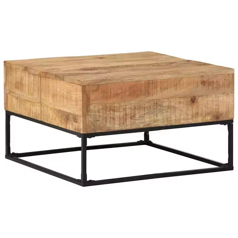 vidaXL Coffee Table Rough mango wood Rough mango wood Medium