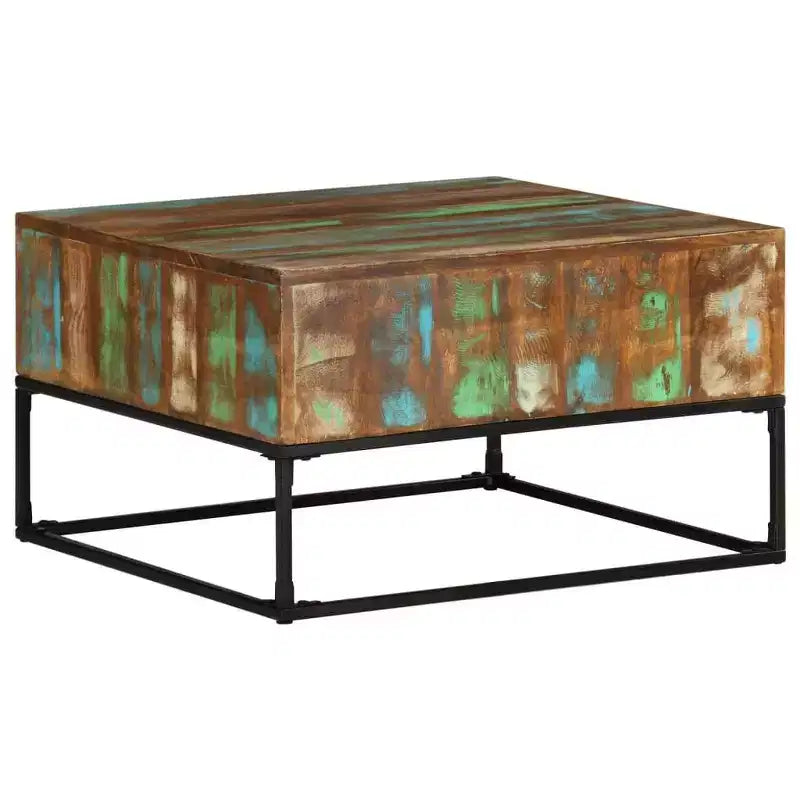 vidaXL Table basse Bois de manguier brut Bois de manguier brut Moyenne