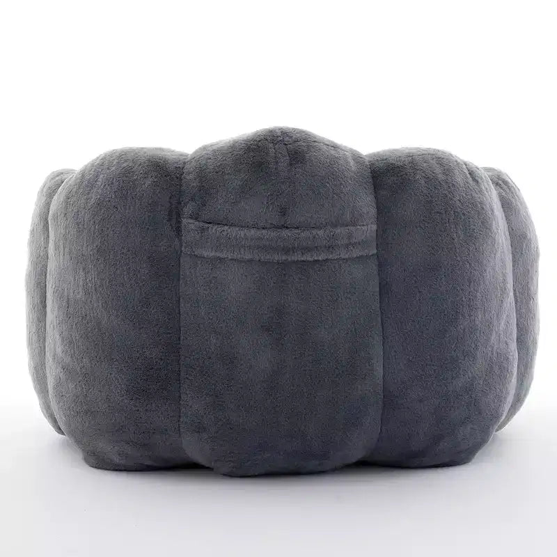 Lotus-Shaped Compression Bean Bag Chair with Handle for Adults, No Assembly, Easy Move, Floor Sofa for Living Room Bedroom