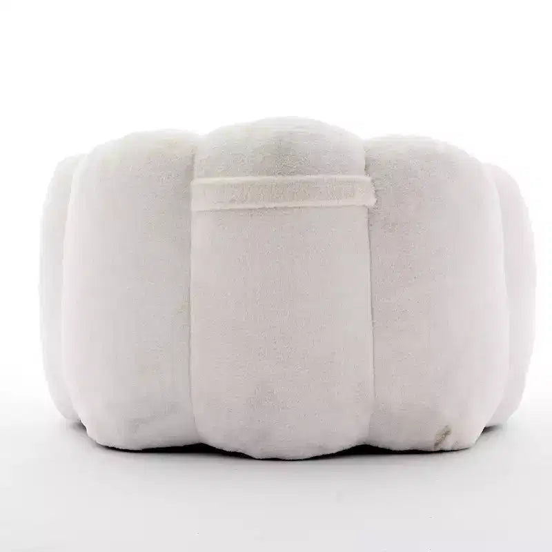 Lotus-Shaped Compression Bean Bag Chair with Handle for Adults, No Assembly, Easy Move, Floor Sofa for Living Room Bedroom