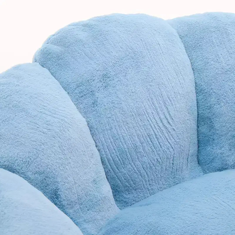 Lotus-Shaped Compression Bean Bag Chair with Handle for Adults, No Assembly, Easy Move, Floor Sofa for Living Room Bedroom