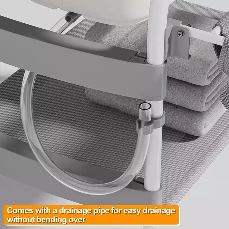 Foalom 2-in-1 Baby Changing Table and Bath Tub,Foldable Design and Storage for Newborn Care.