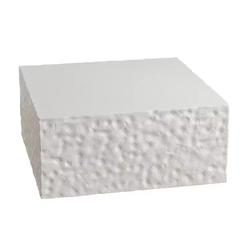 Square Coffee Table with Modern Color Combination for Living Room, No Assembly Needed