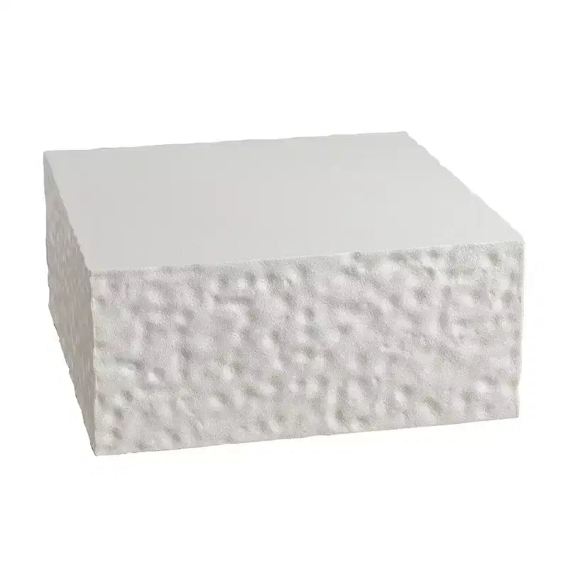Square Coffee Table with Modern Color Combination for Living Room, No Assembly Needed