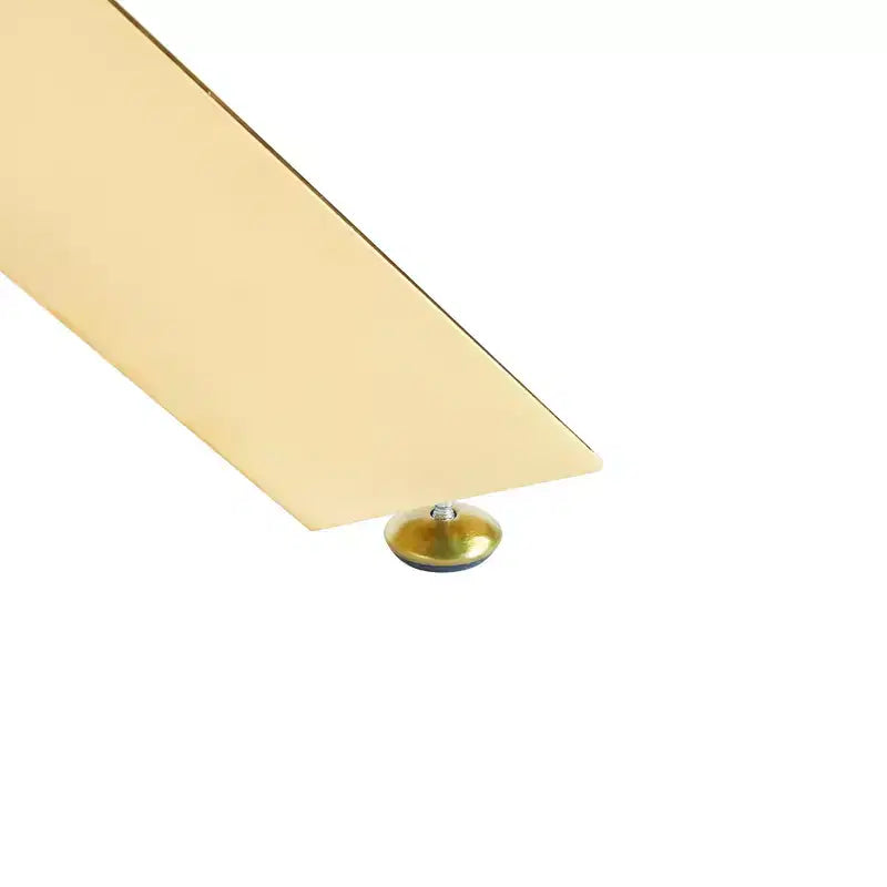 Dining Table with Cross Metal Leg and Tempered Glass Top, 90x90x75cm, Modern Space-Saving Design for Kitchen or Living Room