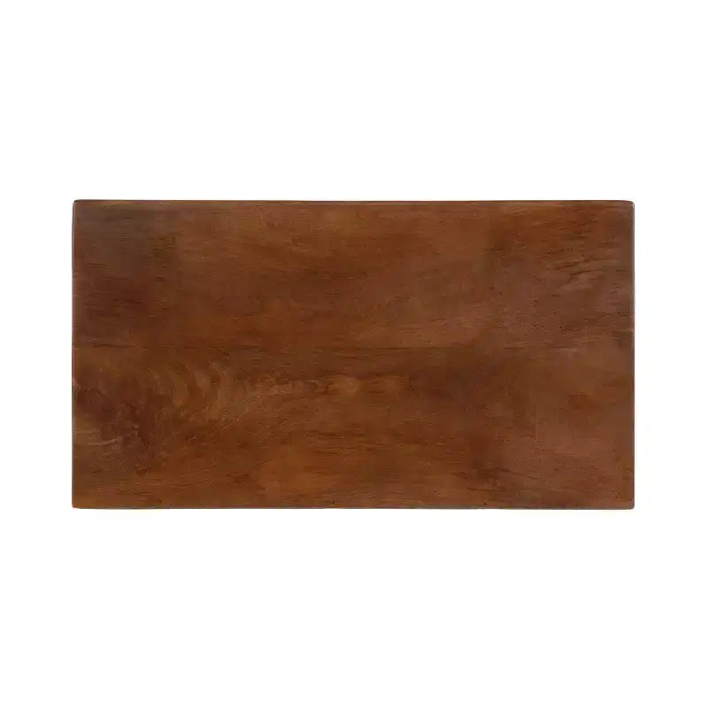 Kate and Laurel Reid Floating Wood Side Table with Open Storage, 18x10x9, Walnut Brown