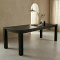 Modern 60 Expandable Dining Table with Hidden Center Leaf, Ash Wood Veneer, Adjustable Feet, Accommodate Seats 68,For Dining Room - Morden Fort