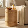 Christopher Knight Home Pranav Modern Wooden End Table with Cylindrical Design