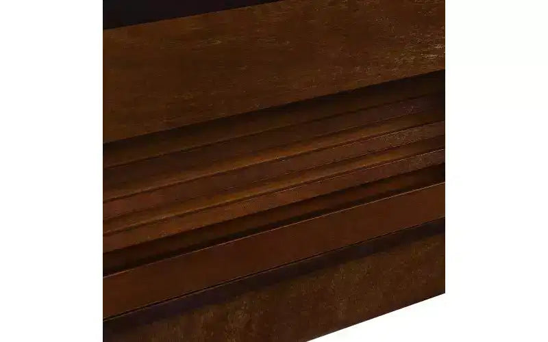 JVNOXK 47.2-inch Modern Wooden Rectangular Coffee Table with 4 Drawers and 2 Display Shelves, Tempered Glass Top, Suitable for Living Room, Brown