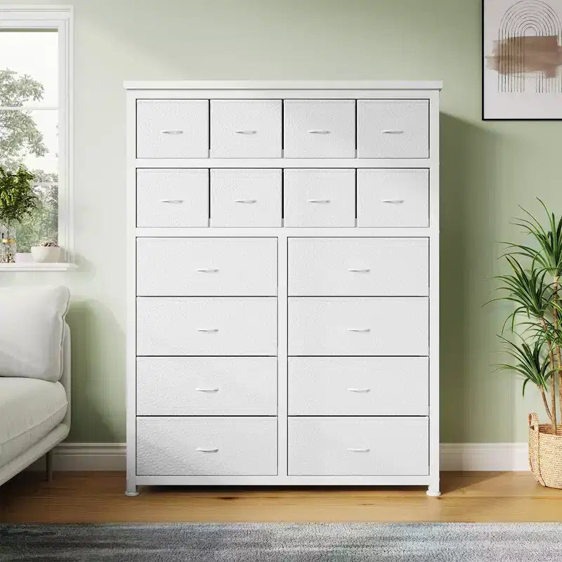 Dresser, 15 Drawers Tall Fabric Storage Tower Organizer Unit for Bedroom, Living Room