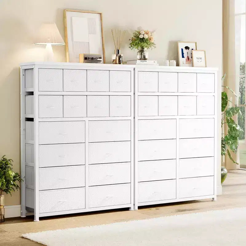 Dresser, 15 Drawers Tall Fabric Storage Tower Organizer Unit for Bedroom, Living Room