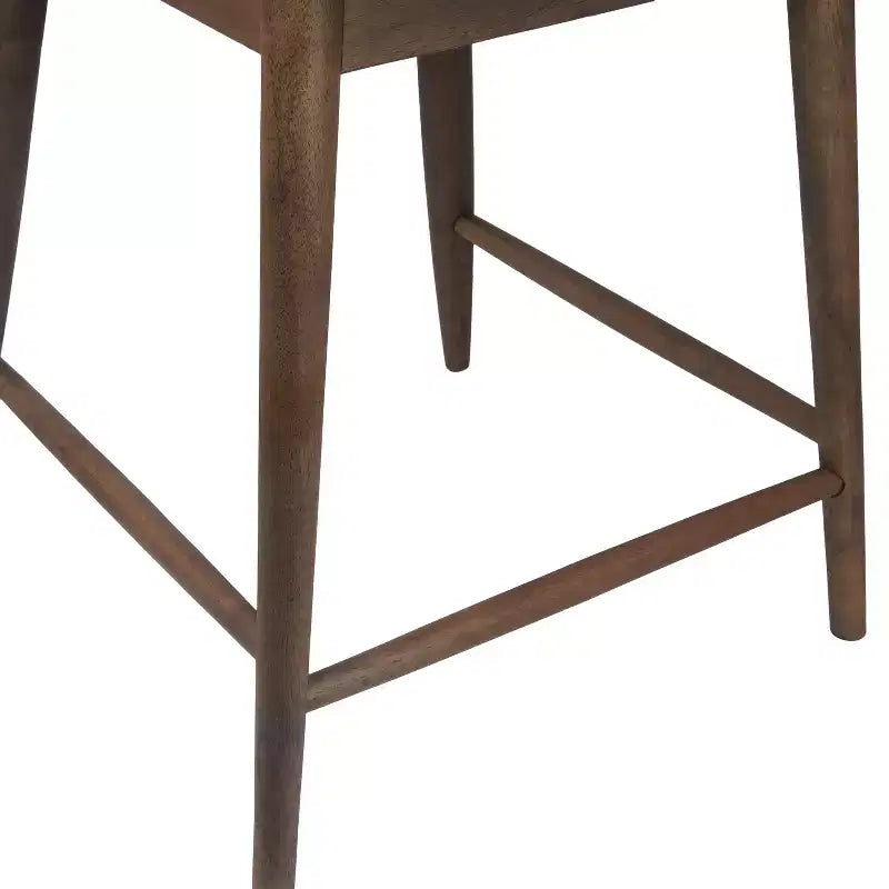 Christopher Knight Home Wanda Mid-Century Modern Rubberwood Upholstered Counter Stools (Set of 2)