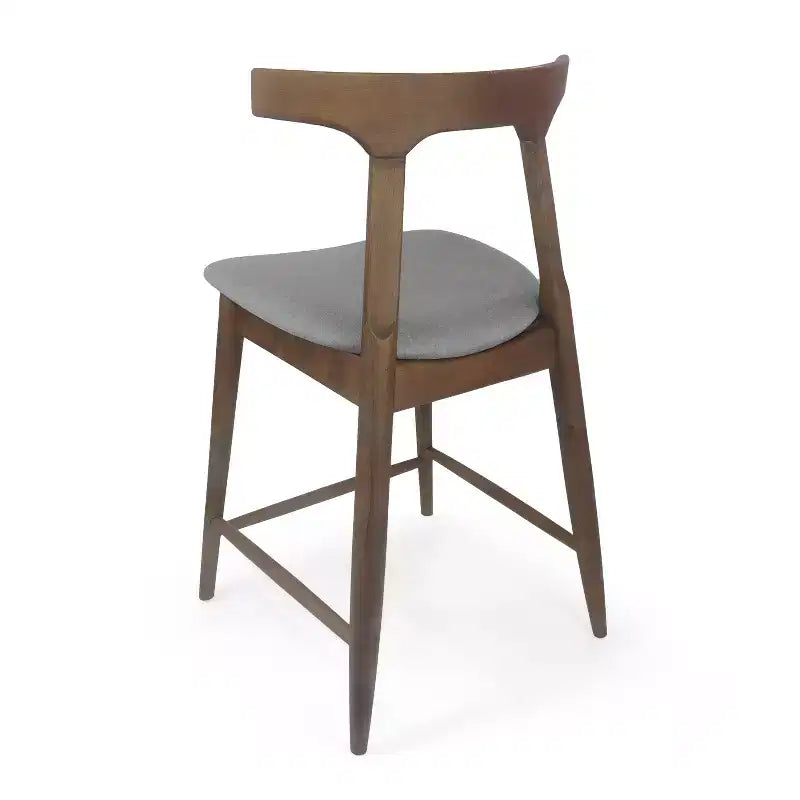 Christopher Knight Home Wanda Mid-Century Modern Rubberwood Upholstered Counter Stools (Set of 2)