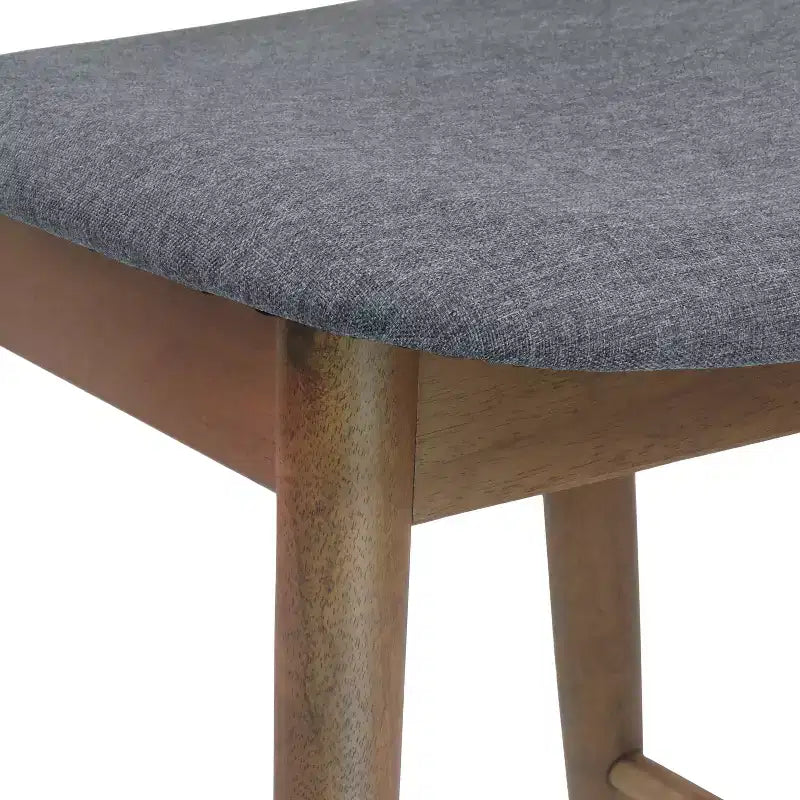 Christopher Knight Home Wanda Mid-Century Modern Rubberwood Upholstered Counter Stools (Set of 2)