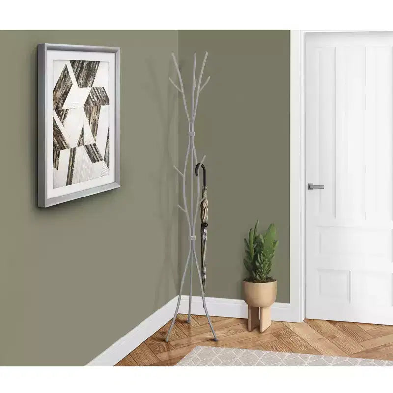 74 Metal Tree Branch Coat Rack 11 Hooks Freestanding Hall Tree