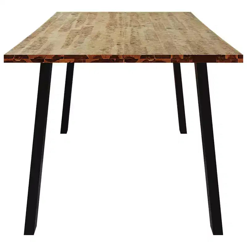 VidaXL Industrial Dining Table in Solid Acacia Wood