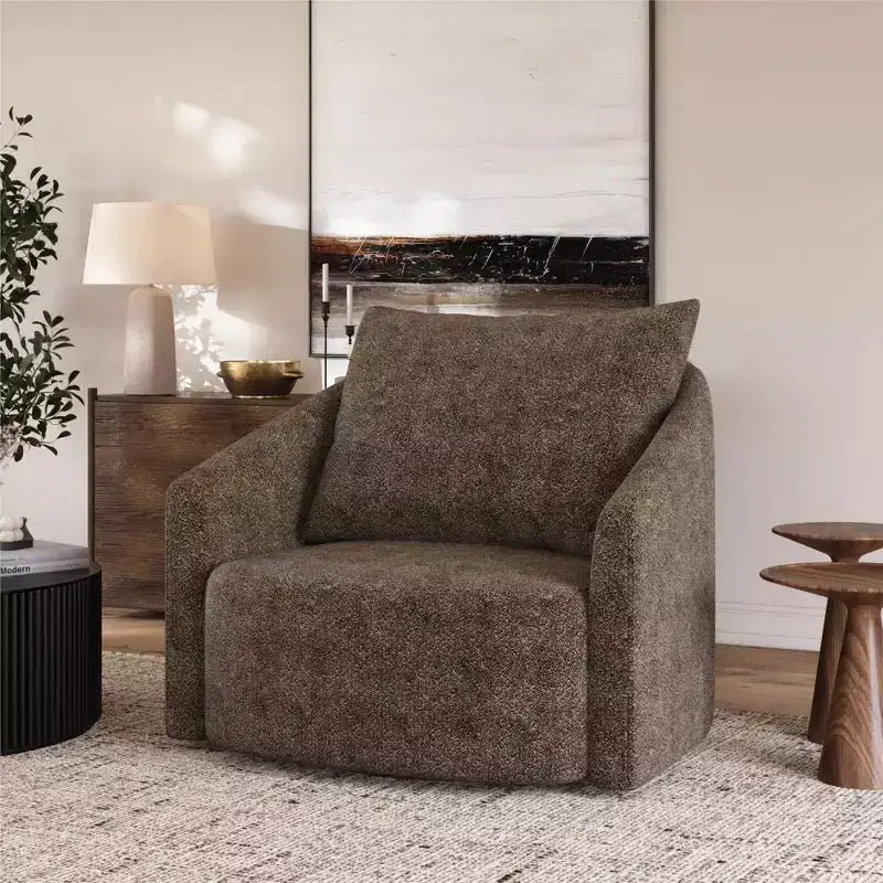 GDFStudio Dorothy Modern 40.5 Upholstered Swivel Accent Chair