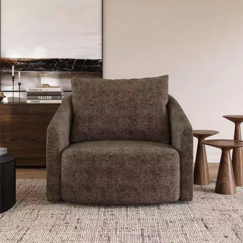 GDFStudio Dorothy Modern 40.5 Upholstered Swivel Accent Chair