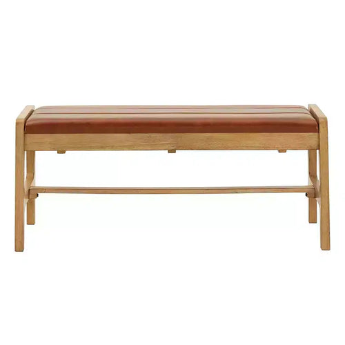 Abstergo Modern Scandinavian Wood Finish Bench - iNSPIRE Q