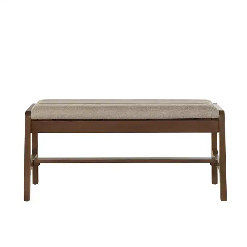 Abstergo Modern Scandinavian Wood Finish Bench - iNSPIRE Q
