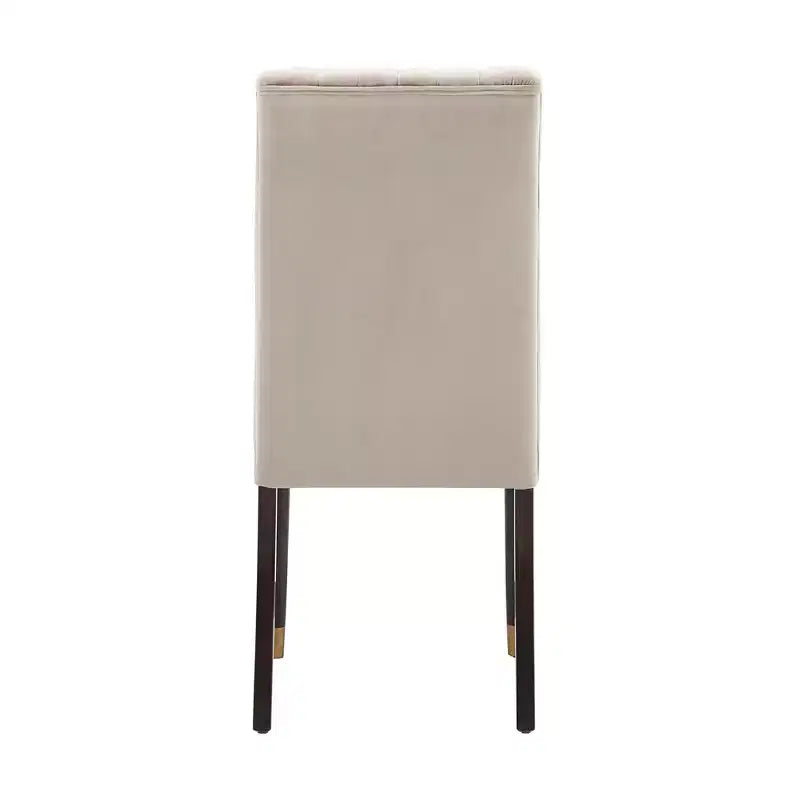 Pruett Velvet Channel Back Dining Chairs (Set of 2) - iNSPIREQ