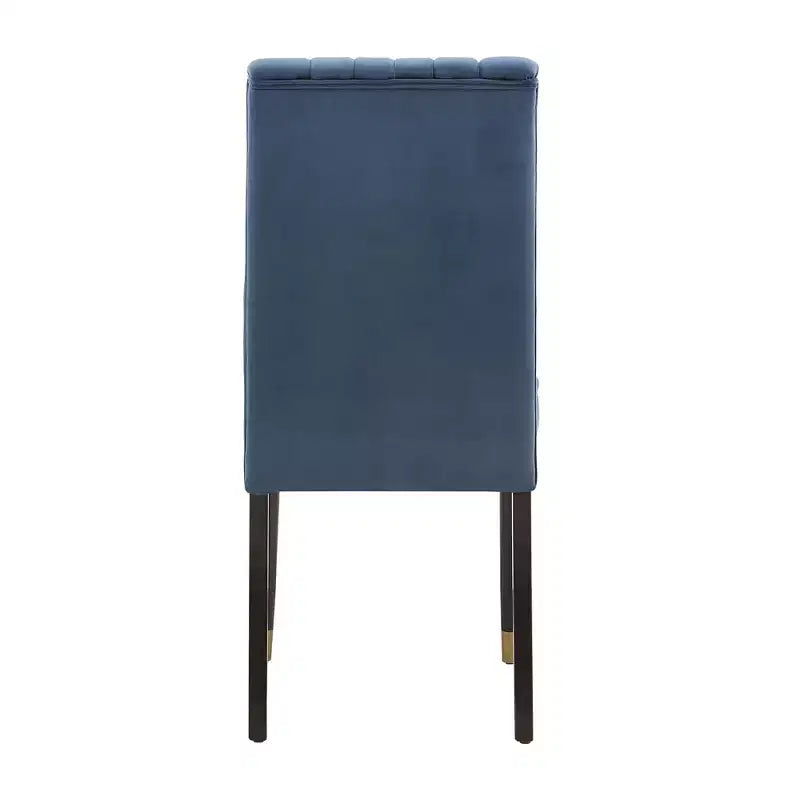 Pruett Velvet Channel Back Dining Chairs (Set of 2) - iNSPIREQ
