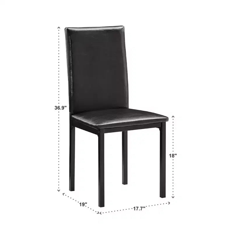 Devoe Metal Upholstered Dining Chairs - iNSPIREQ