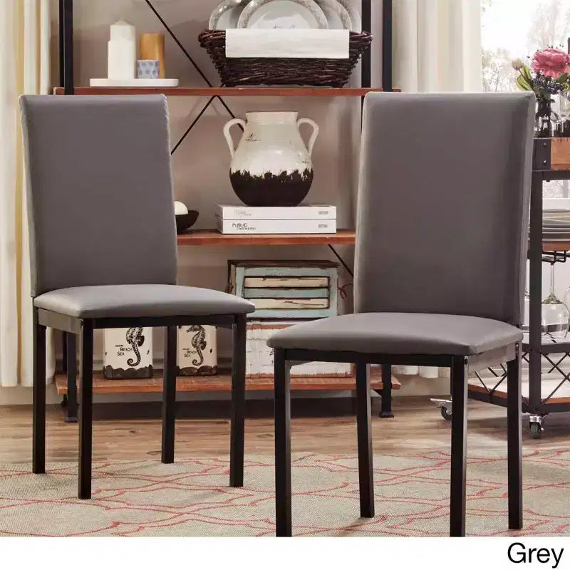Devoe Metal Upholstered Dining Chairs - iNSPIREQ