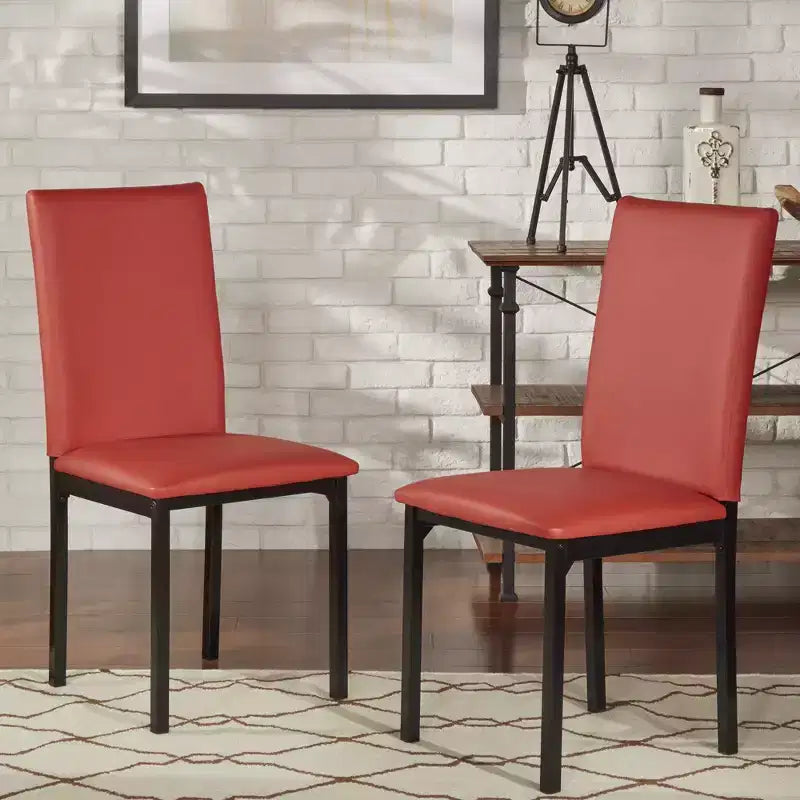 Devoe Metal Upholstered Dining Chairs - iNSPIREQ
