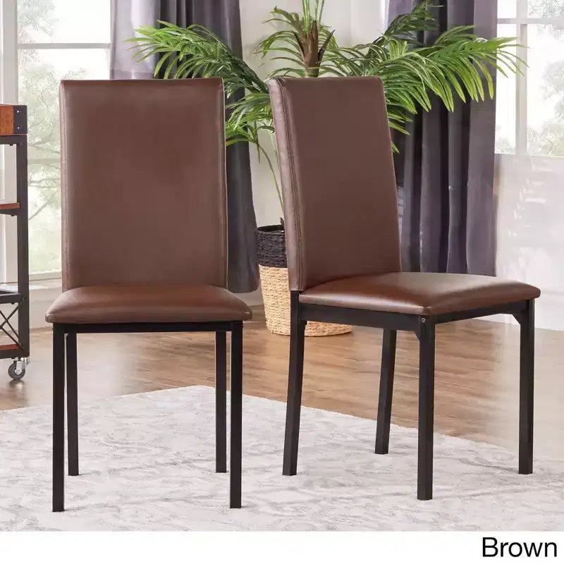 Devoe Metal Upholstered Dining Chairs - iNSPIREQ
