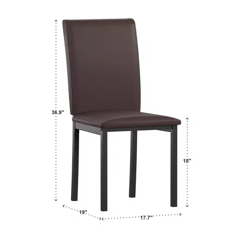 Devoe Metal Upholstered Dining Chairs - iNSPIREQ